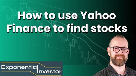 How To Use Yahoo Finance To Find Stocks YouTube