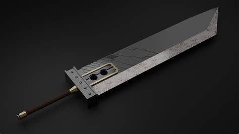 Buster Sword FFVII Remake 3D Model CGTrader