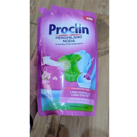 Jual Proclin Penghilang Noda Pouch Ml Baju Putih Warna Floral