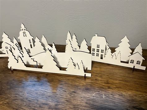 3D Christmas Village SVG Digital File Etsy Australia