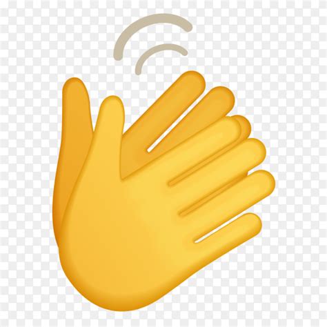 Clapping Hands Gestures Emoji On Transparent Background PNG, 55% OFF