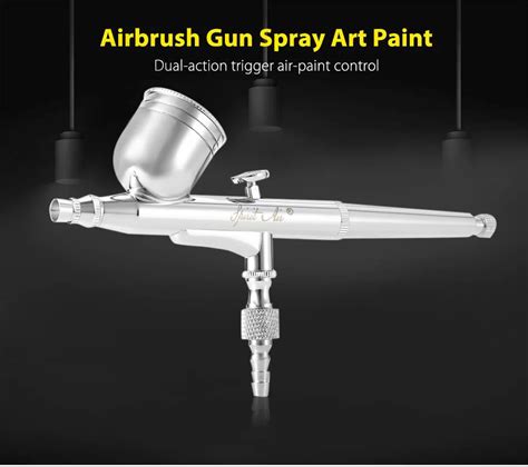 Spirit Air Mm Airbrush Spray Gun Kit Multipurpose Gravity Feed Dual