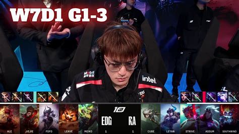 Edg Vs Ra Game Week Day Lpl Spring Edward Gaming Vs