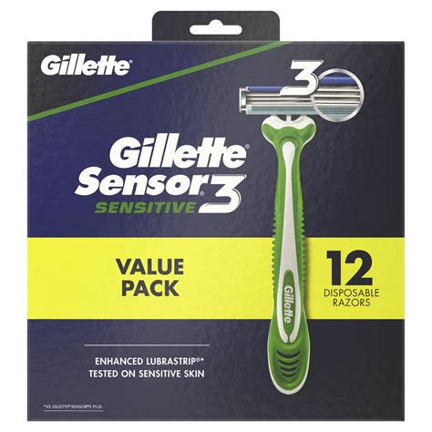 Gillette Sensor3 Sensitive Mens Disposable Razors Walmart Canada