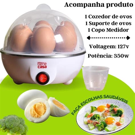 Cozedor De Ovos Portátil Elétrico Cozinha A Vapor 110 220v Shopee Brasil