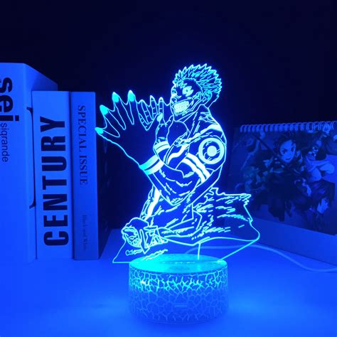 Jujutsu Kaisen Anime Lamp Ryomen Sukuna Light D Led Night Light For