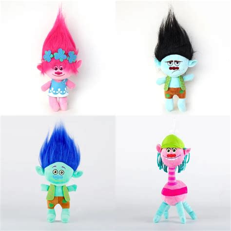 30cm Movie Trolls Plush Toys The Good Luck Trolls Ogres Poppy Branch ...