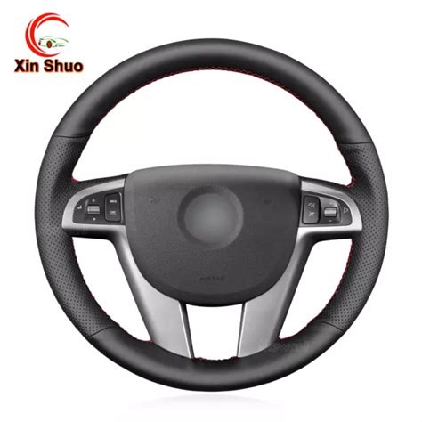 Black Artificial Leather Car Steering Wheel Cover For Holden Commodore