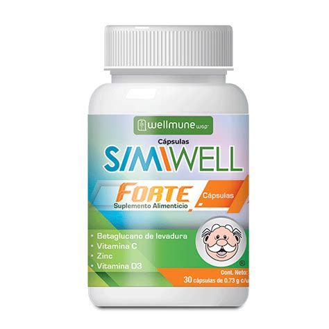 Simiwell Forte Betaglucanos Vitamina C Zinc D3 30 Capsulas Farmacias Similares® Tienda