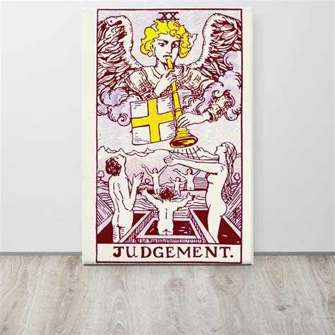 Judgement Tarot Canvas Tarot Card Wall Art Beautiful - Etsy