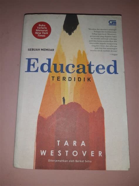 Educated Terdidik Tara Westover Buku Novel Bahasa Preloved Original On