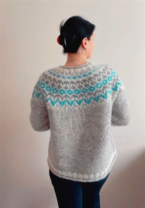 Riddari Icelandic Sweater Nordic Wool Hand Knit Lettlopi Ski Norwegian Lopapeysa Scandinavian