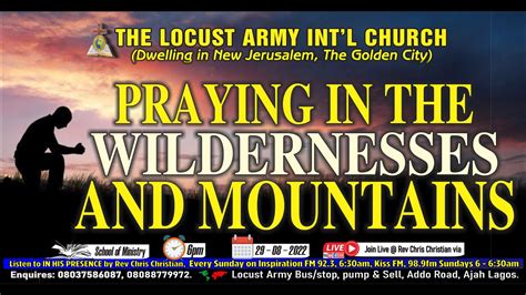 Rev Chris Christian PRAYING IN THE WILDERNESS AND MOUNTAIN YouTube