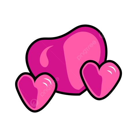 Ilustración De Un Icono De Amor Pintado A Mano En Dibujos Animados Png