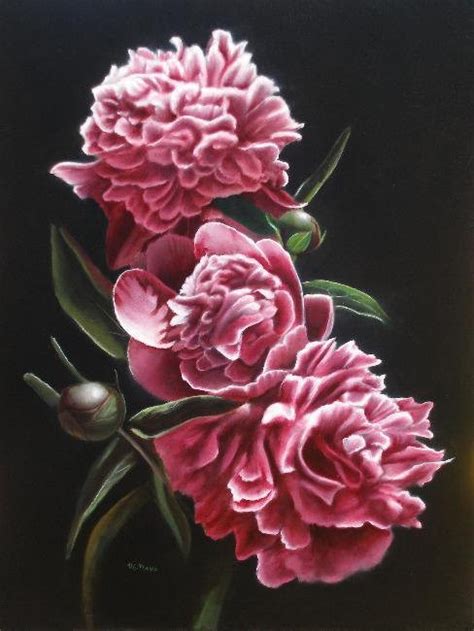 Modern Peony Painting at PaintingValley.com | Explore collection of Modern Peony Painting