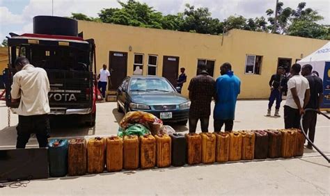 NSCDC Nabs Suspected Oil Thieves Cable Vandals In FCT The Whistler