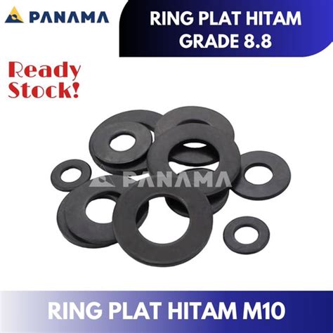 Jual Ring Plat Hitam M Washer Plate M Flat Washer M Baja Grade