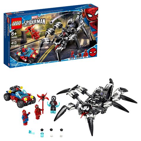 LEGO Marvel Avengers Spider-Man Attack Venom Crawler 76163 vs Carnage ...