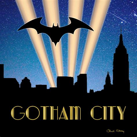 Gotham City Digital Art by Chuck Staley - Fine Art America