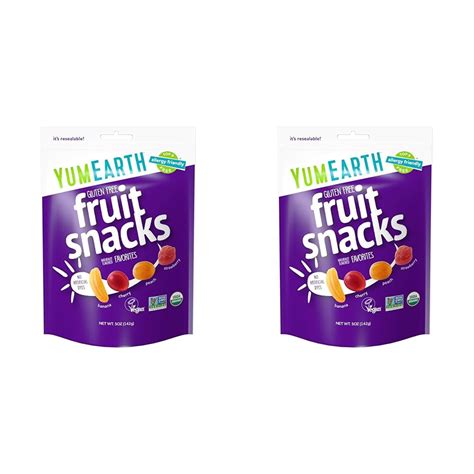 Yumearth Organic Fruit Snacks Assorted 5 Oz Pack Of 2