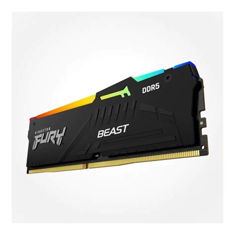 Mem Ria Kingston Fury Beast Gb Mhz Ddr Rgb Cl Preto