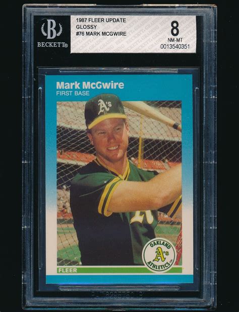 Fleer Update Glossy Rookie U Mark Mcgwire Rc Bgs Ebay