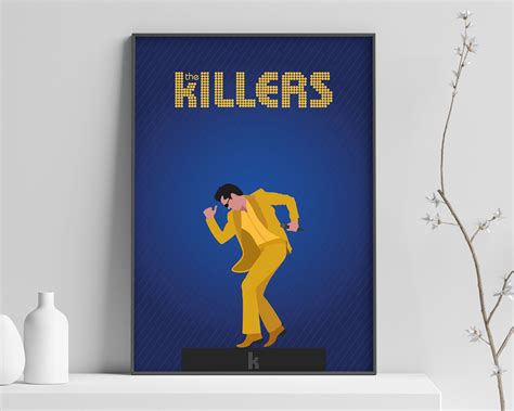 The Killers Band Poster - Brandon Flowers in Gold – Snippy Cow