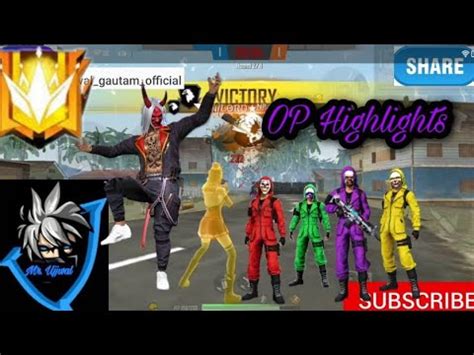 Free Fire Highlights 2 Mr Ujjwal YT YouTube