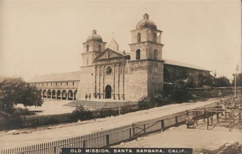 Old Mission Santa Barbara, CA Postcard