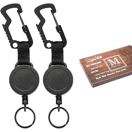 Amazon 3 Pack Retractable Keychain Heavy Duty Retractable