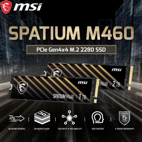 Jual Ssd Msi Spatium M Tb Pcie M Nvme Shopee Indonesia