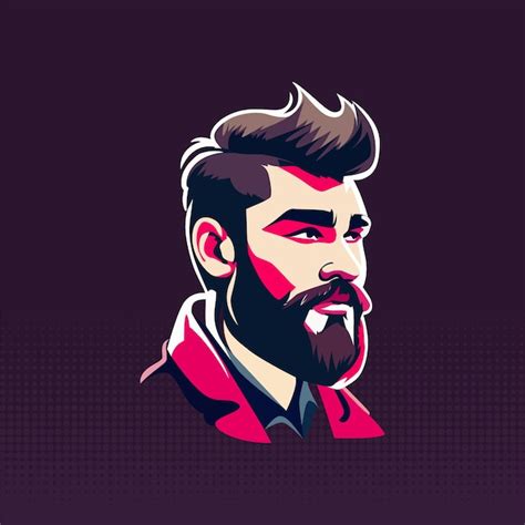 Premium Vector Vector Beard Male Barbershop Haircutter Pop Art Vector