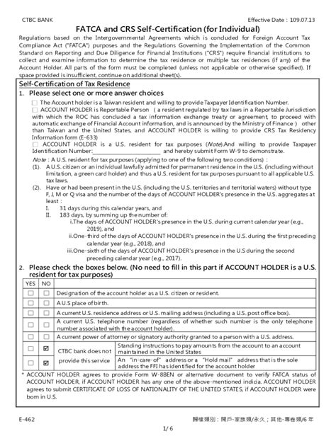 Fillable Online Fatca Crs Fax Email Print Pdffiller