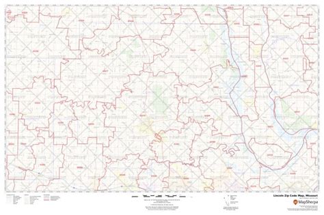 Lincoln Zip Code Map Missouri Lincoln County Zip Codes