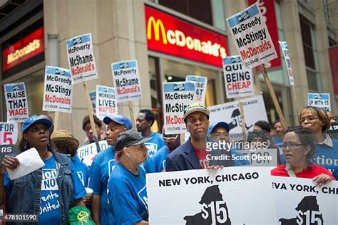 Mcdonalds Protest Photos And Premium High Res Pictures Getty Images