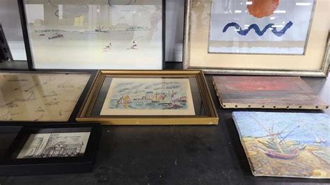 Lot Of Framed Ship Prints Nautical Paintings Dixon S Auction At