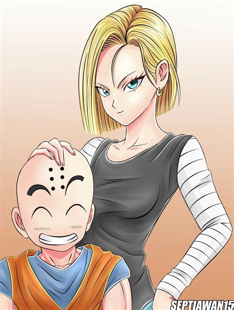 Dragon Ball Z Fan Art Android 18 Krillin Krillin And 18 Android 18