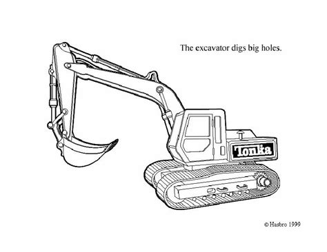 Excavator coloring pages to download and print for free