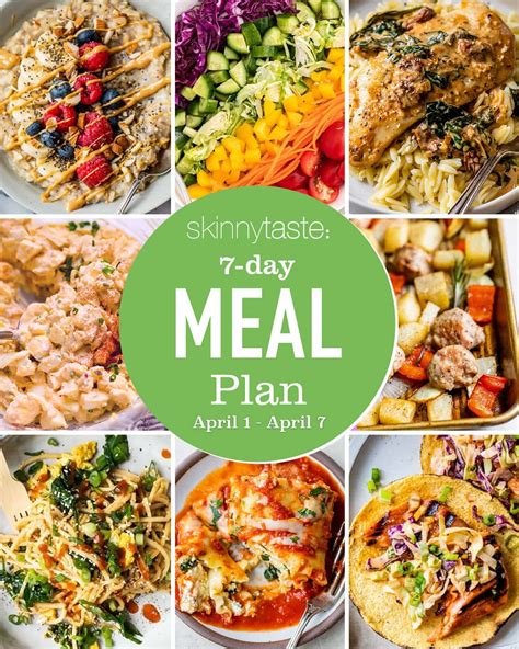 Free 7 Day Healthy Meal Plan April 1 7 Nature S Gateway