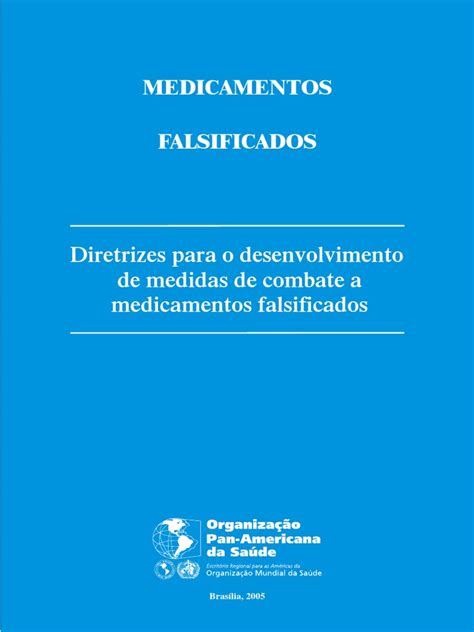 Medicamentos Falsificados Diretrizes Pdf Farmacêutico Organização Mundial Da Saúde