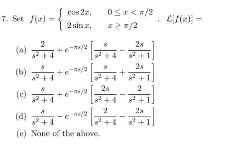 Solved Set Fx Cos2x2sinx0≤x