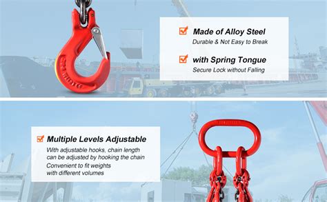 Vevor Mm X Cm Chain Sling Legs G Lifting Chain With Grab