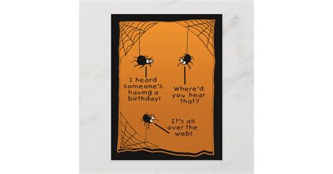 Funny Halloween Birthday Card | Zazzle