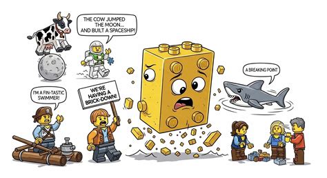 brick tastic lego puns   build  day