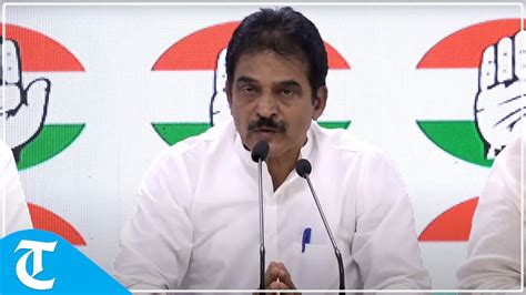 Live Press Briefing By Kc Venugopal Sukhjinder Randhawa Govind