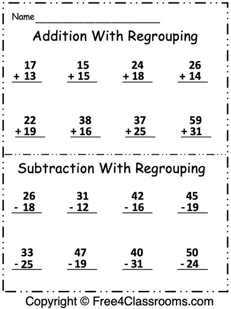 Addition Within With Regrouping