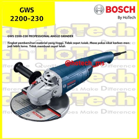 Jual BOSCH GWS 2200 230 Large Angle Grinder 9 BOSCH MESIN GERINDA