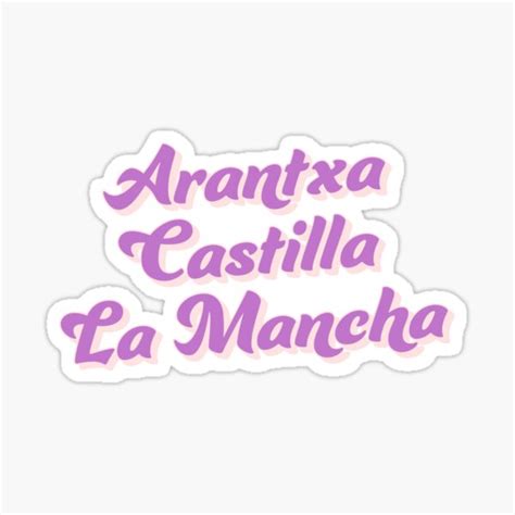 "Arantxa Castilla La Mancha" Sticker for Sale by piastrelli | Redbubble