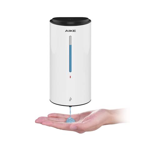 Aike Wall Mount Commercial Automatic Soap Dispenser White Large Capacity 28oz850ml