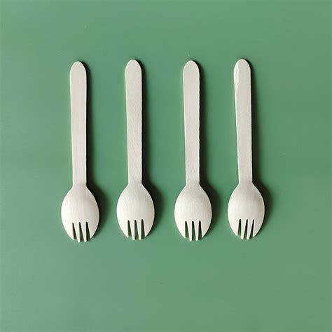 Disposable Wooden Spork 6 5inch VinzorWood